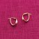 trendor 15261 Oval Hoop Earrings Gold 585 / 14K 18 mm Image 2