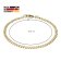 trendor 15292 Women's Bracelet Gold 333 / 8K Curb Chain Bracelet 3.4 mm Wide Image 5