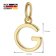trendor 15255-G Women's Necklace with Letter G Gold Plated Silver 925 Image 4