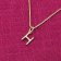 trendor 15255-H Women's Necklace with Letter H Gold Plated Silver 925 Image 2