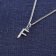 trendor 15210-F Women's Necklace with Letter F Pendant Silver 925 Image 2