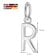 trendor 15210-R Women's Necklace with Letter R Pendant Silver 925 Image 5