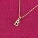 trendor 15255-B Women's Necklace with Letter B Gold Plated Silver 925 Image 2