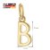 trendor 15255-B Women's Necklace with Letter B Gold Plated Silver 925 Image 4