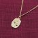 trendor 15436-10 Libra Zodiac Gold 585 / 14K with Gold-Plated Silver Necklace Image 3