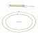 trendor 15492 Women's Necklace for Pendants Gold Plated 925 Silver Two-Rows Image 5