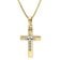 trendor 15530 Cross Gold 585 with Cubic Zirconia + Gold-Plated Silver Necklace Image 1