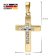 trendor 15530 Cross Gold 585 with Cubic Zirconia + Gold-Plated Silver Necklace Image 6