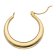 trendor 15532 Hoop Earrings Gold 333 / 8K Ø 23 mm Image 2