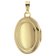 trendor 15540 Locket With Diamond Gold 585/14K On Gold-Plated Silver Chain Image 2
