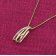trendor 15576 Women's Necklace with Diamond Pendant 333/8K Gold Image 3