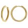 trendor 15585 Earrings 925 Silver Gold-Plated Hoops Ø 20 mm Image 1