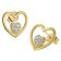 trendor 15584 Earrings 925 Silver Gold-Plated with Cubic Zirconias Image 1
