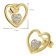 trendor 15584 Earrings 925 Silver Gold-Plated with Cubic Zirconias Image 4