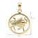 trendor 15560-05 Zodiac Taurus 333 Gold with Emerald + Gold-Plated Necklace Image 5