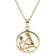 trendor 15560-09 Sternzeichen Jungfrau Gold 333 mit Saphir + vergoldete Kette Bild 1