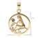 trendor 15560-09 Sternzeichen Jungfrau Gold 333 mit Saphir + vergoldete Kette Bild 5