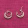 trendor 15592 Hoop Earrings with Freshwater Pearls 925 Silver Gold-Plated Ø 20 Image 3