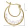 trendor 15592 Hoop Earrings with Freshwater Pearls 925 Silver Gold-Plated Ø 20 Image 5