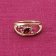 trendor 15604 Ladies' Ring with Real Gemstones 925 Silver Gold-Plated Image 3