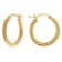 trendor 15597 Women's Hoop Earrings 925 Silver Gold-Plated Ø 20 mm Image 1