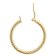 trendor 15598 Ladies' Hoop Earrings 925 Silver Gold-Plated Ø 30 mm Image 2
