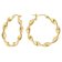 trendor 15600 Hoop Earrings for Women 925 Silver Gold-Plated Ø 30 mm Image 1