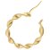 trendor 15600 Hoop Earrings for Women 925 Silver Gold-Plated Ø 30 mm Image 2
