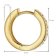 trendor 15609 Women's Hoop Earrings 925 Silver Gold-Plated Ø 15 mm Image 5