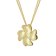 trendor 15633 Shamrock Pendant Gold 333 / 8K with Gold-Plated Silver Chain Image 1