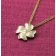trendor 15633 Shamrock Pendant Gold 333 / 8K with Gold-Plated Silver Chain Image 3