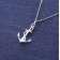 trendor 15638 Anchor Pendant Necklace 925 Silver Image 2