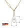 trendor 15646 Women's Necklace Gold Plated Silver 925 with Pearl Image 5