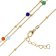 trendor 15651 Women's Necklace Gold Plated 925 Silver with Colour-Stones Image 2