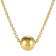 trendor 15653 Women's Necklace Gold Plated 925 Silver with Ball Image 1