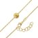 trendor 15653 Women's Necklace Gold Plated 925 Silver with Ball Image 3