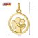 trendor 15655 Necklace 925 Silver Gold-Plated Pendant Angel with Child Image 6