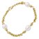 trendor 15659 Women's Bracelet Gold Plated 925 Silver with Pearls Image 1