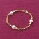 trendor 15659 Women's Bracelet Gold Plated 925 Silver with Pearls Image 2