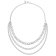 trendor 15661 Women's Necklace 925 Sterling Silver 3 Rows Image 2