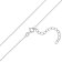 trendor 15673 Womens Silver Chain for Pendants Anchor Chain 38 cm Width 1.1 mm Image 1