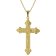 trendor 15762 Cross Pendant Gold 333/8K with Gold-Plated Silver Men's Necklace Image 1