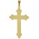 trendor 15762 Cross Pendant Gold 333/8K with Gold-Plated Silver Men's Necklace Image 2