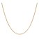 trendor 15770 Curb Chain 750 Gold 18 kt Flat Necklace 1.2 mm Wide Image 2