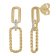 trendor 15807 Dangle Earrings Gold Plated 925 Silver Image 1