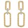trendor 15807 Dangle Earrings Gold Plated 925 Silver Image 3