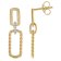 trendor 15807 Dangle Earrings Gold Plated 925 Silver Image 4