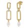 trendor 15808 Drop Earrings with Pearls Gold Plated 925 Silver Image 1