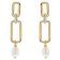 trendor 15808 Drop Earrings with Pearls Gold Plated 925 Silver Image 3