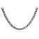 trendor 15864 Men's Necklace Oxidized Silver 925 foxtail Chain 5.1 mm Wide Image 2